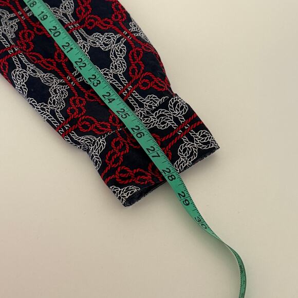 Tommy Hilfiger Abstract Roll Tab Sleeve Cotton Utility Shirt Sz L Preppy Coastal - Picture 9 of 10